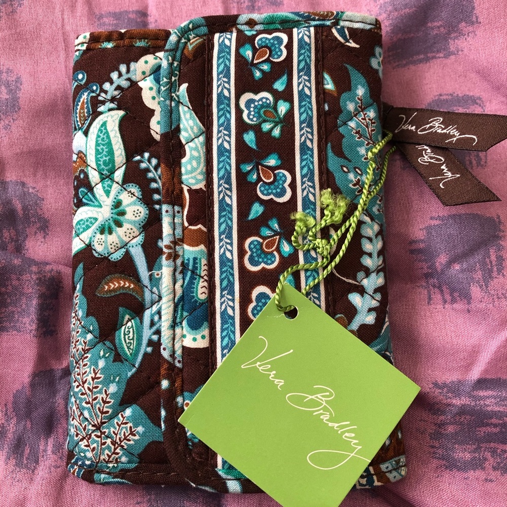 Vera Bradley Euro Wallet - Java Blue